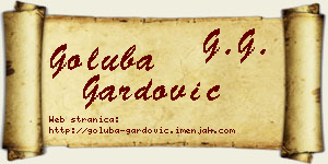 Goluba Gardović vizit kartica